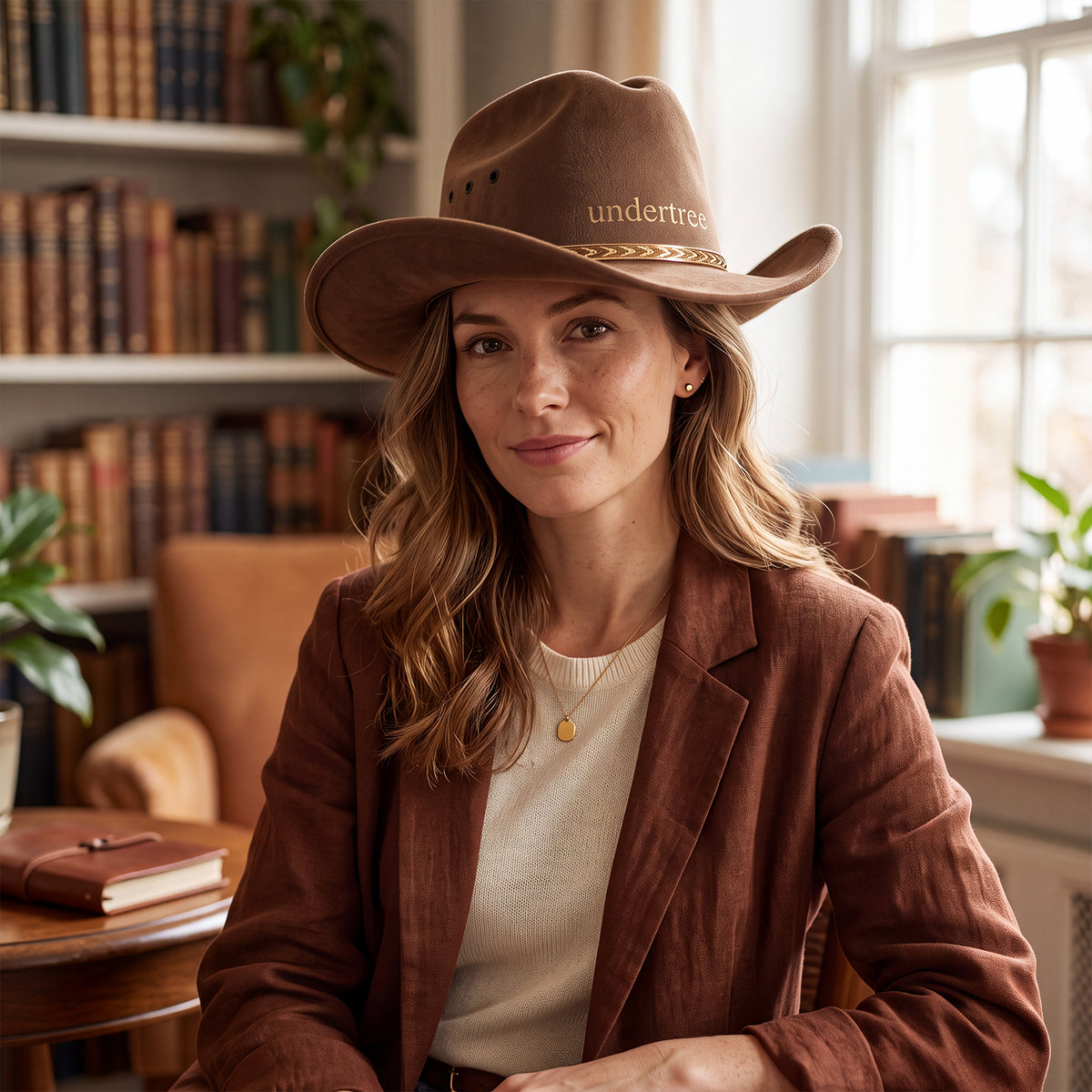 UNDERTREE Women's Classic Western Cowboy Hat